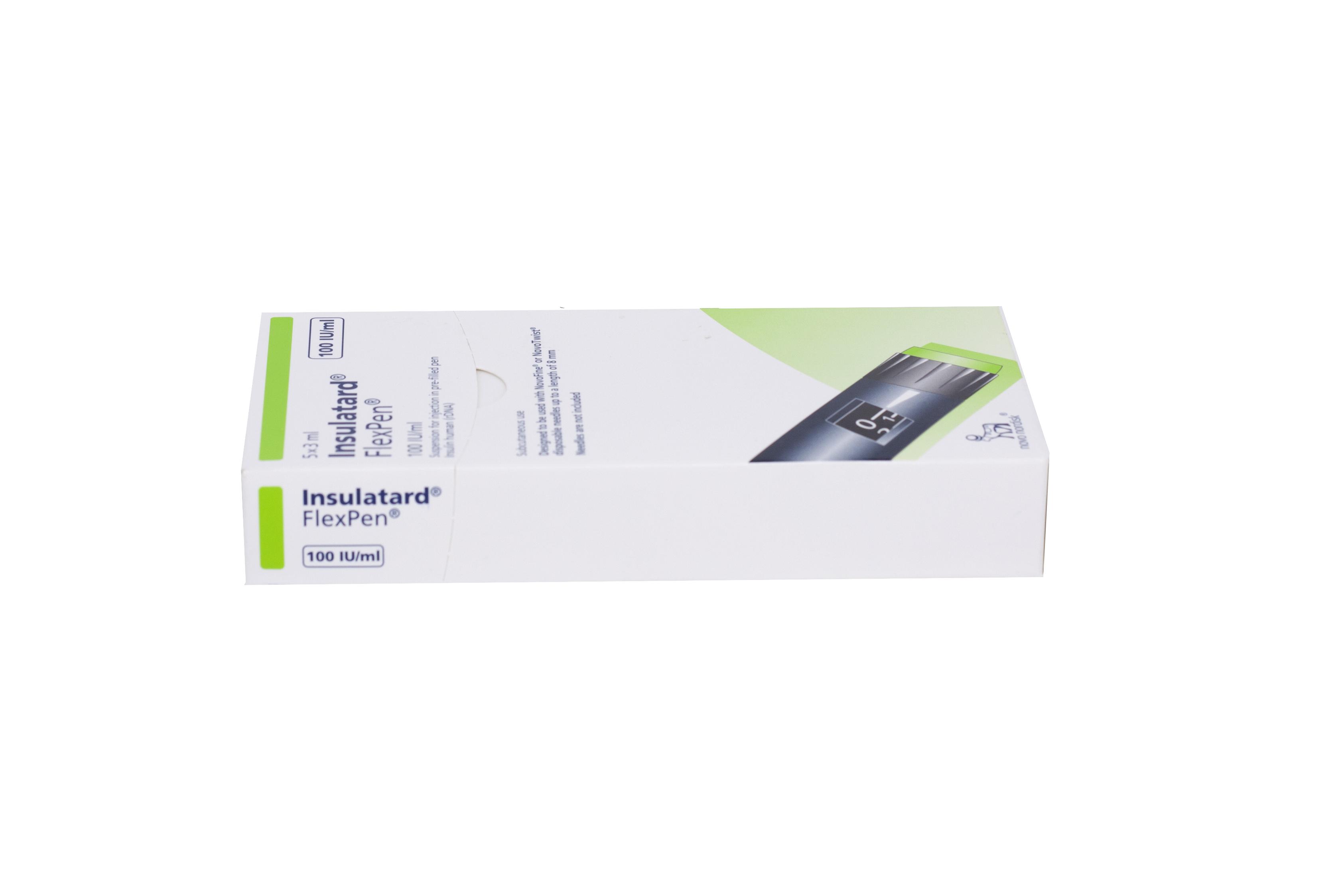 Insulatard Flexpen 100IU/ml (Insulin) Novo Nordisk Denmark (H/5 but/3ml)