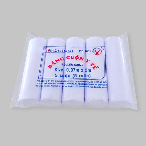 Gạc cuộn 0,07 x 2,5m Bảo Thạch (Lốc/50cuộn)