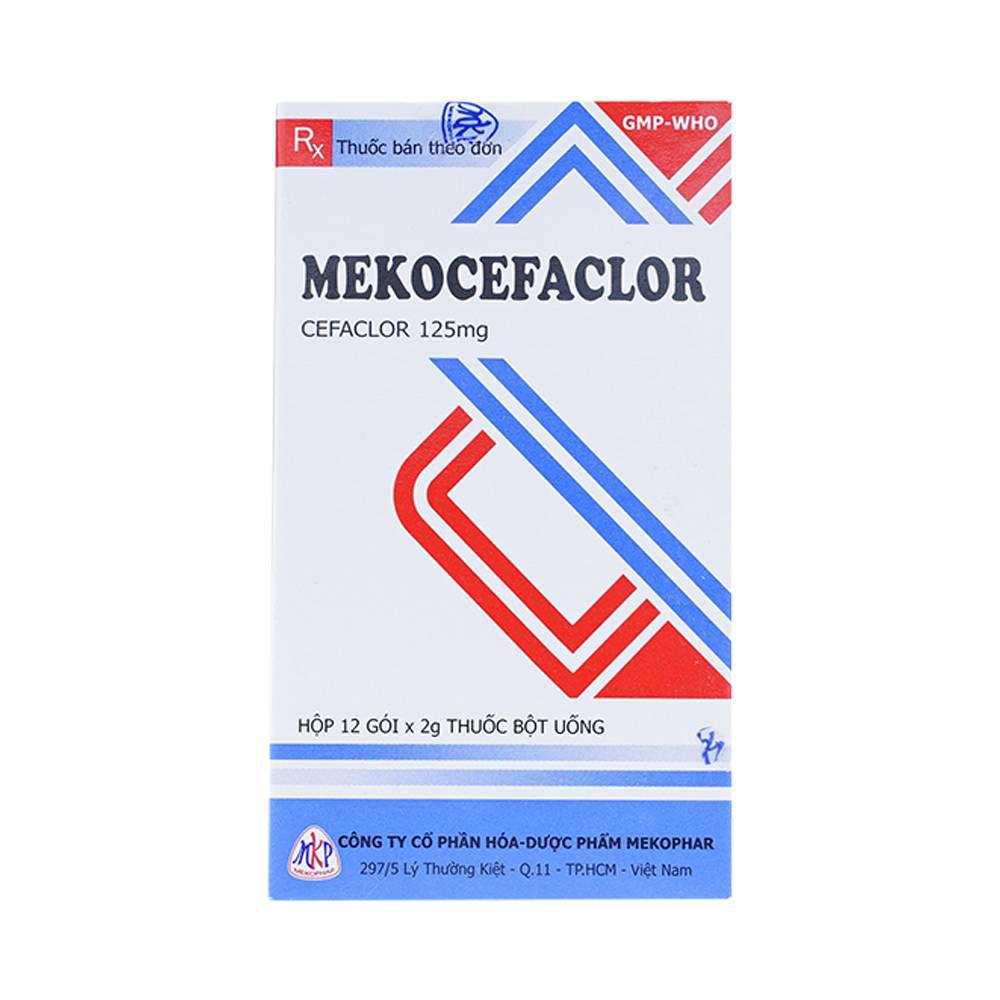 Mekocefaclor (Cefaclor) 125mg Mekophar (H/12g/2gr)