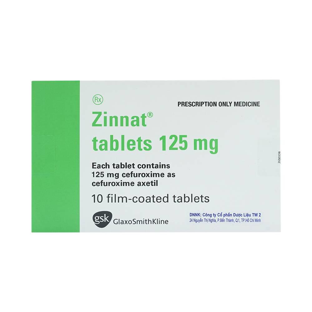 Zinnat 125mg (Cefuroxim) GSK (H/10v)