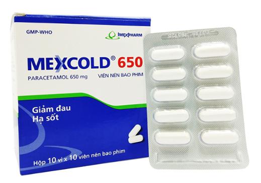 Mexcold 650 (Paracetamol) Imexpharm (H/100v)