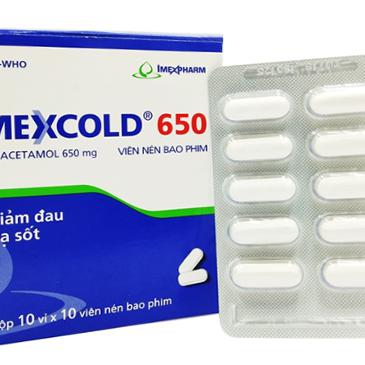 Mexcold 650 (Paracetamol) Imexpharm (H/100v)