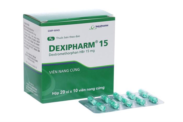 Dexipharm 15 (Dextromethorphan) Imexpharm (H/200v)(Viên Nang)