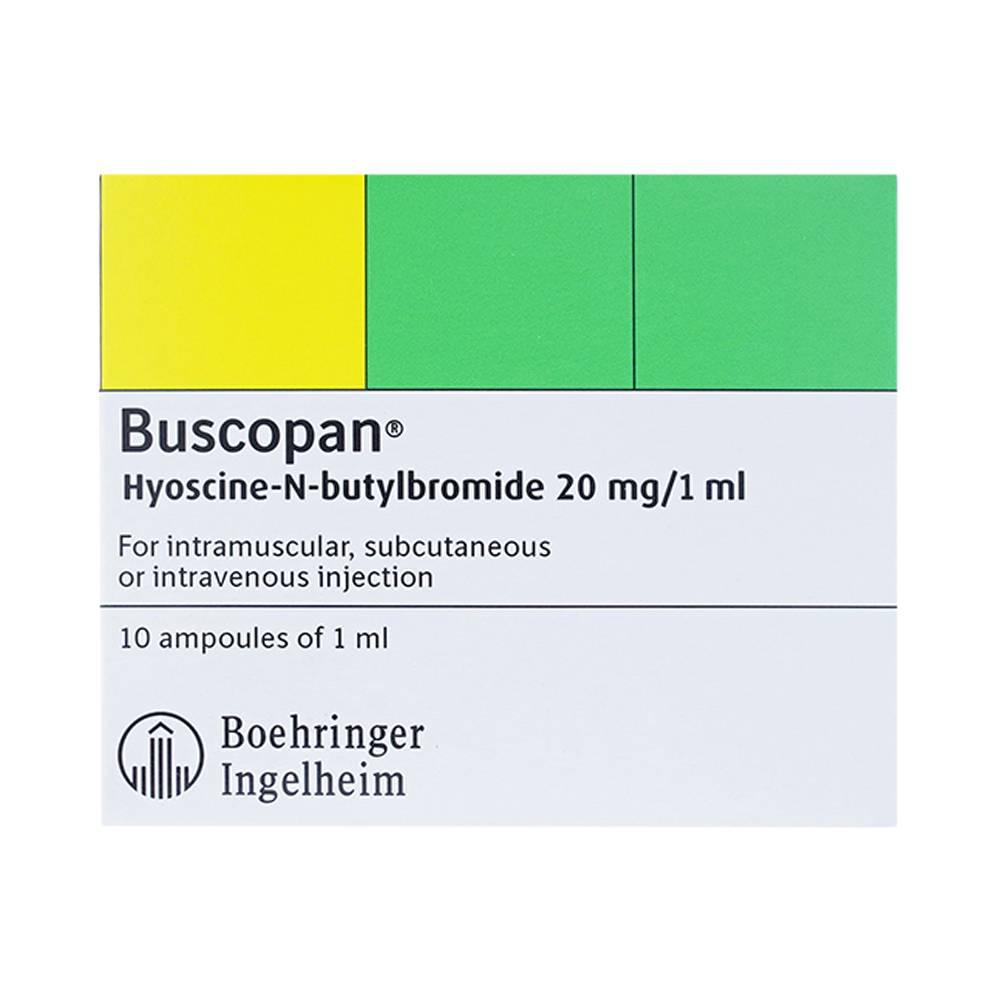 Buscopan 20mg/ml Boehringer Ingelheim (H/10 ống/1ml)