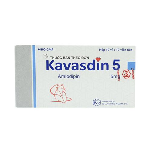 Kavasdin 5 (Amlodipin) ​Khapharco (H/100v)