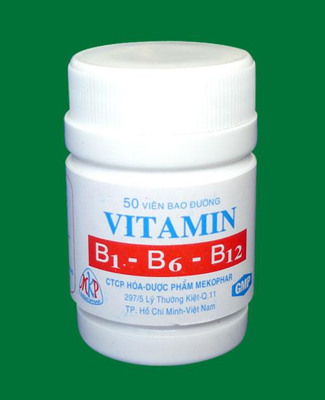 Vitamin B1 - B6 - B12 Mekophar (C/50v)