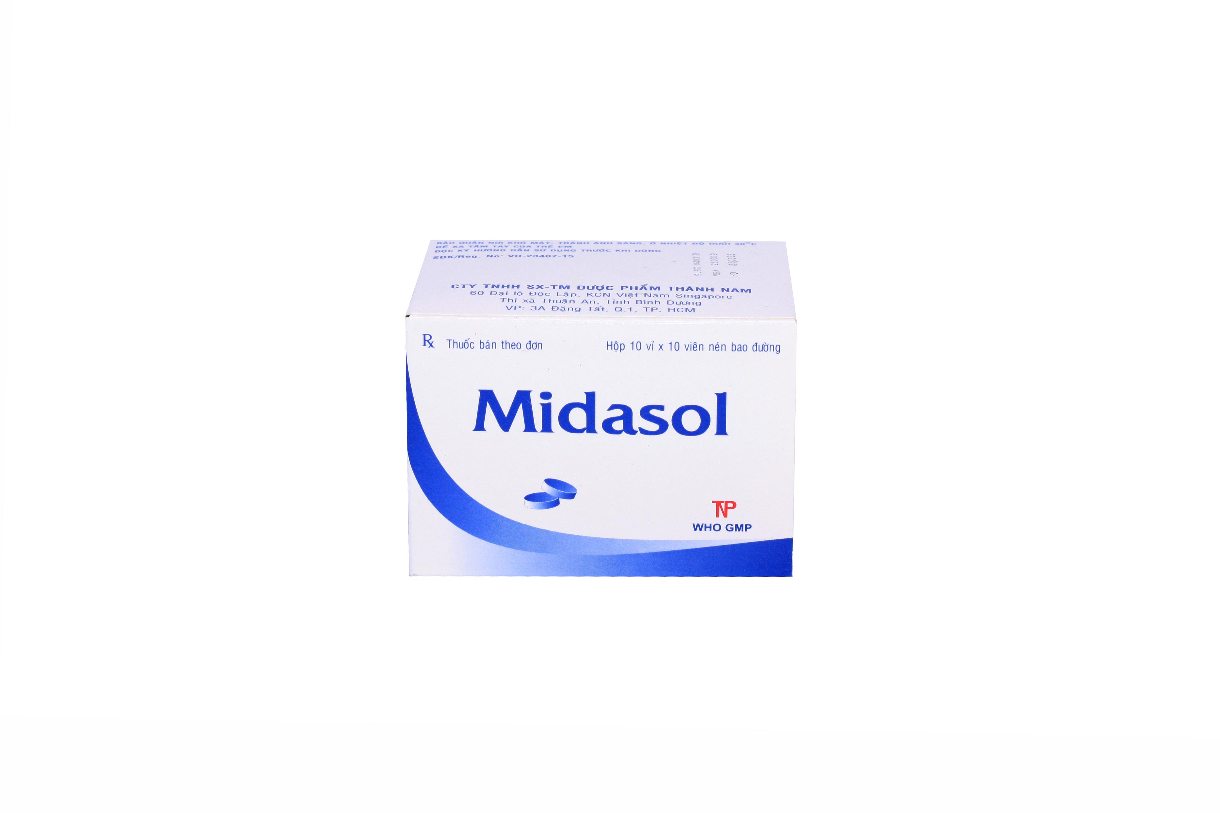Midasol (Xanh Methylen, Bromo Camphor) Thành Nam (H/100v)