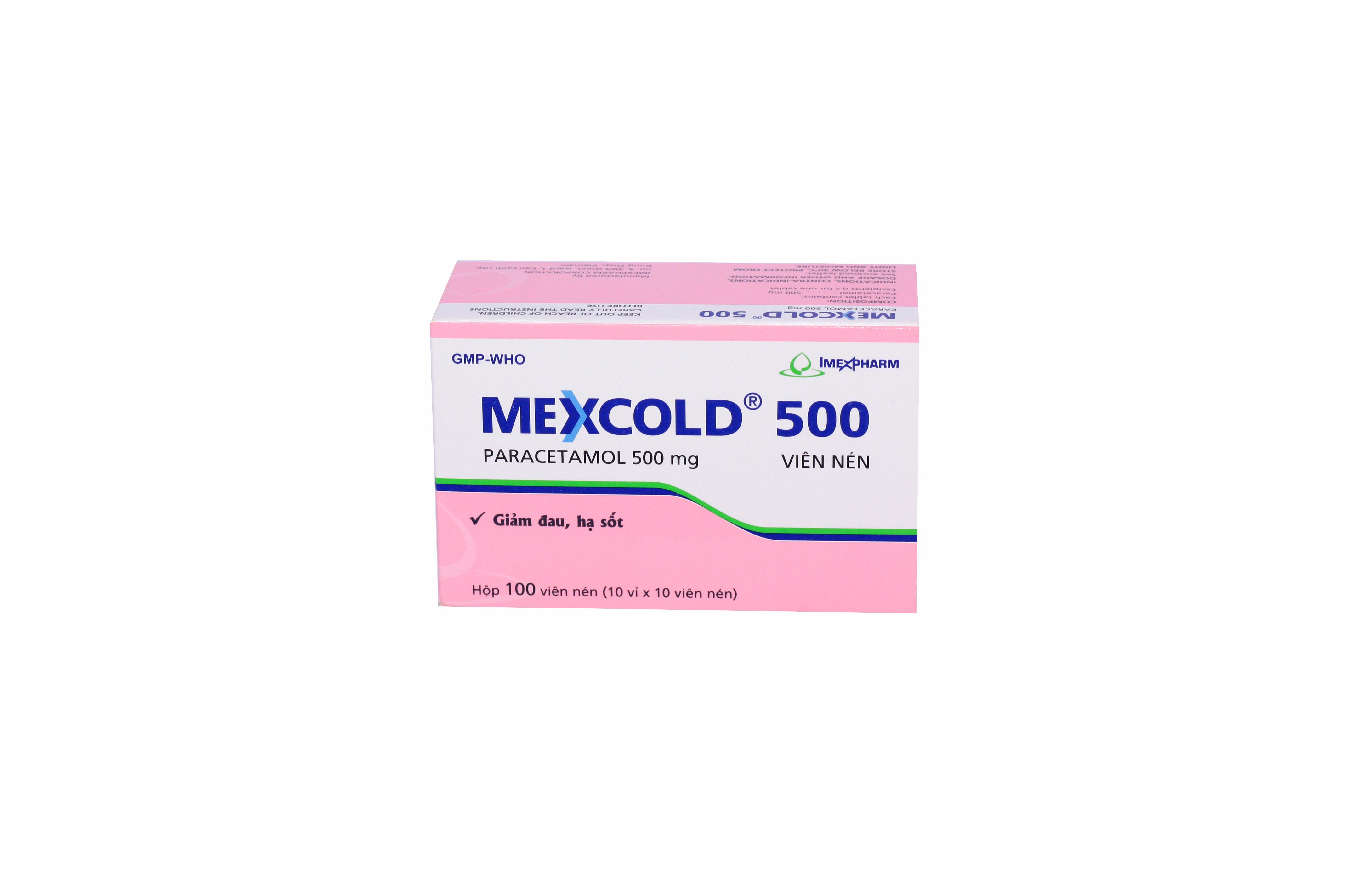 Mexcold 500mg (Paracetamol) Imexpharm (H/100v)