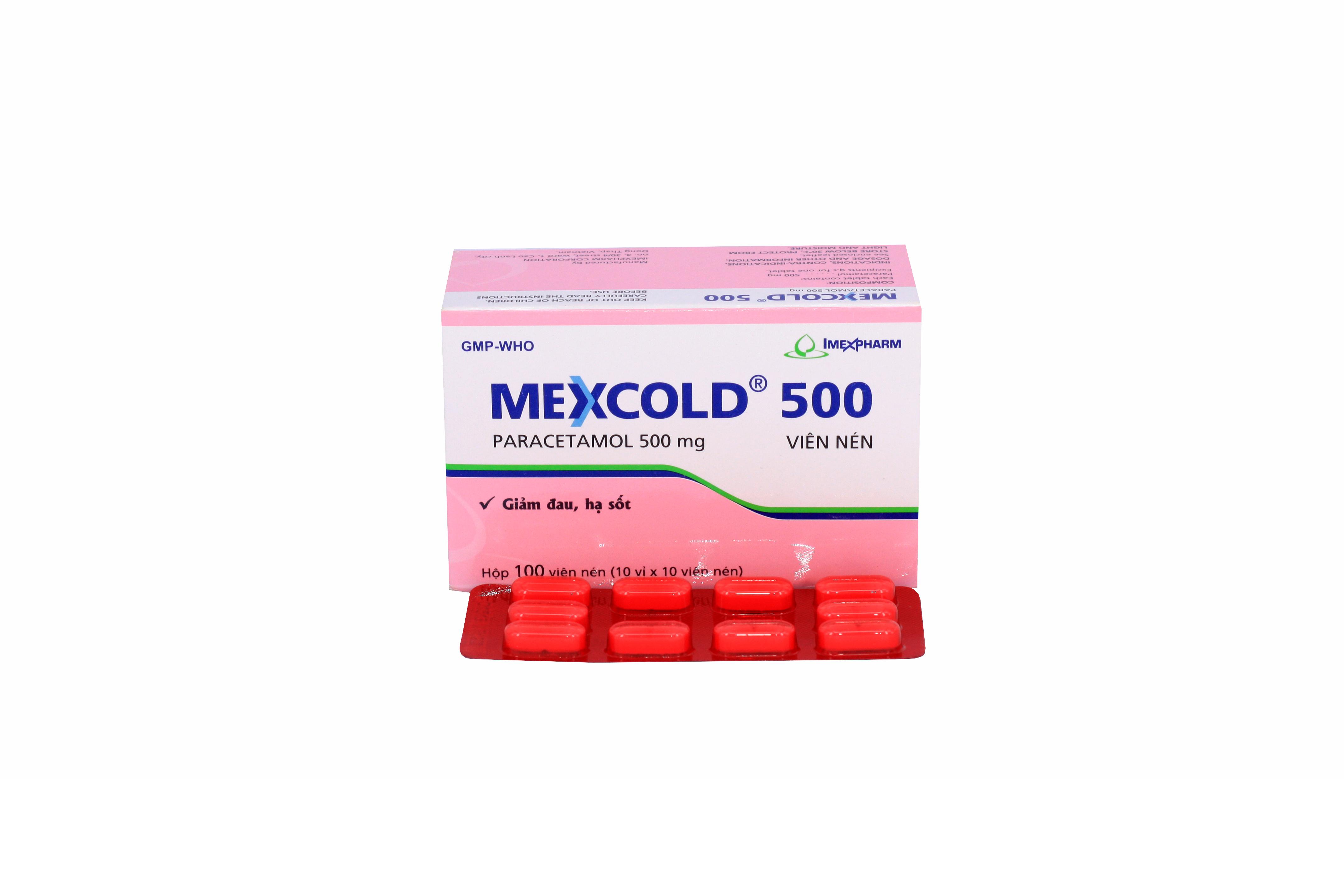 Mexcold 500mg (Paracetamol) Imexpharm (H/100v)