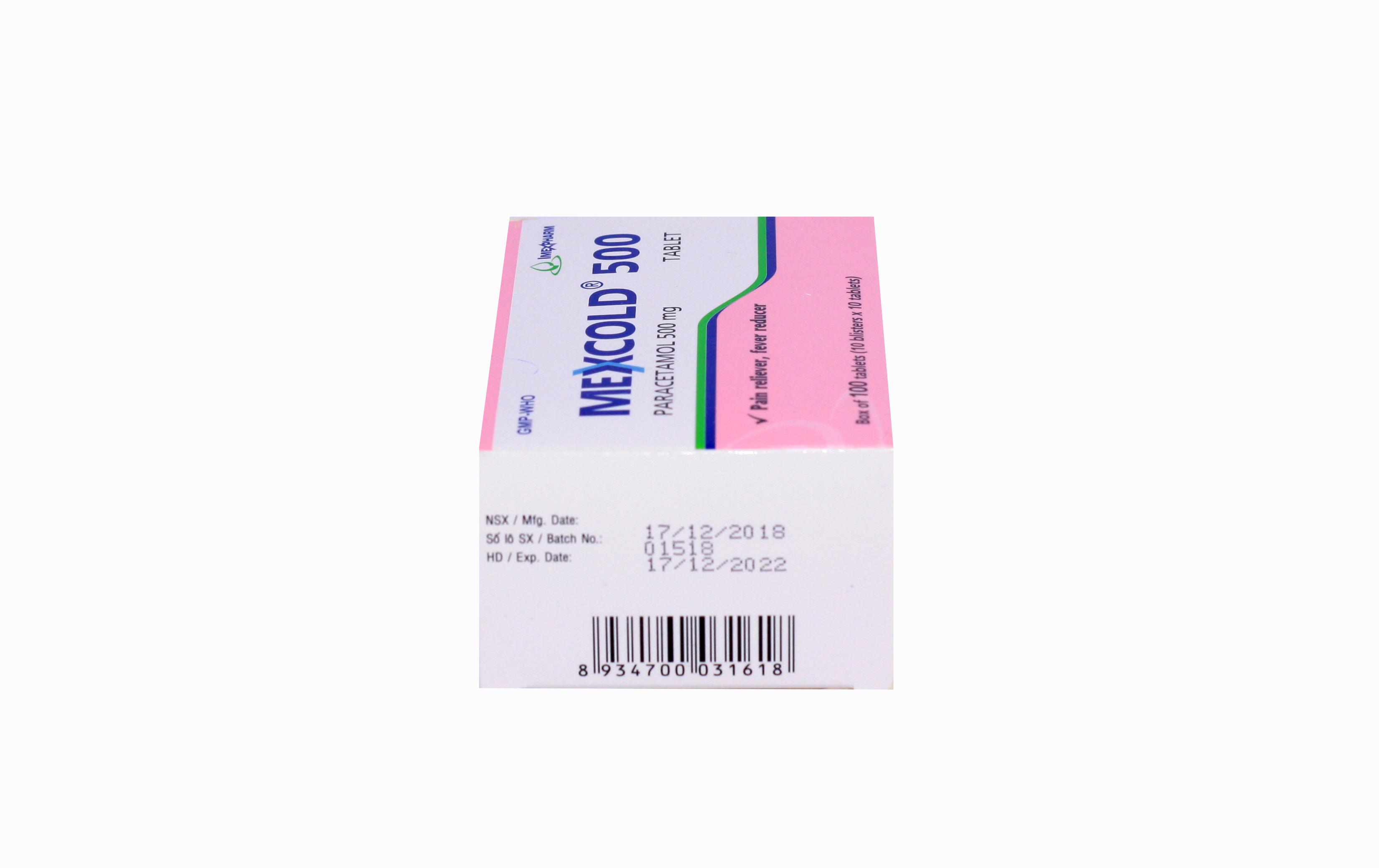 Mexcold 500mg (Paracetamol) Imexpharm (H/100v)