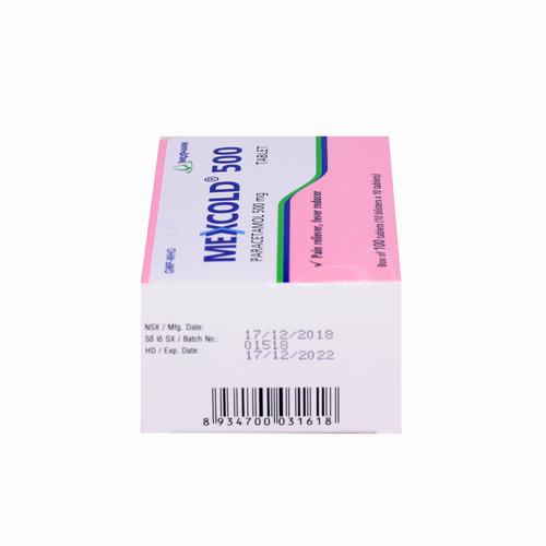 Mexcold 500mg (Paracetamol) Imexpharm (H/100v)