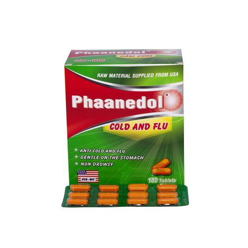 Phaanedol Cold And Flu (Paracetamol, Cafein) Usa-Nic (H/180v)