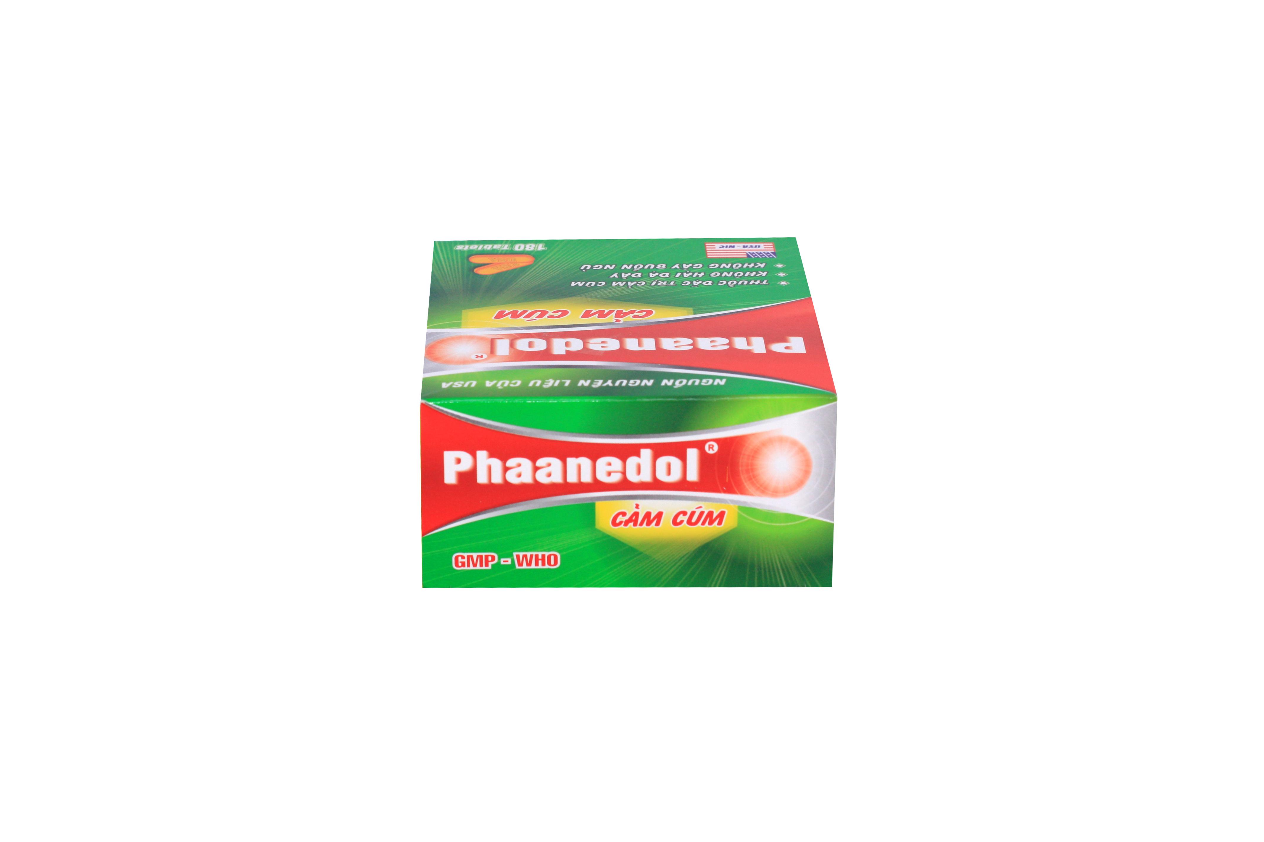 Phaanedol Cold And Flu (Paracetamol, Cafein) Usa-Nic (H/180v)