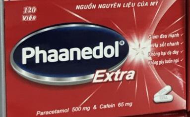Phaanedol Extra (Paracetamol, Cafein) Usa-Nic Pharma (H/120v)