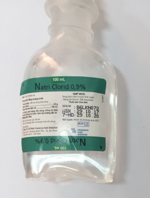 Natri Clorid 0,9% Fresenius Kabi Bidiphar (C/100ml)