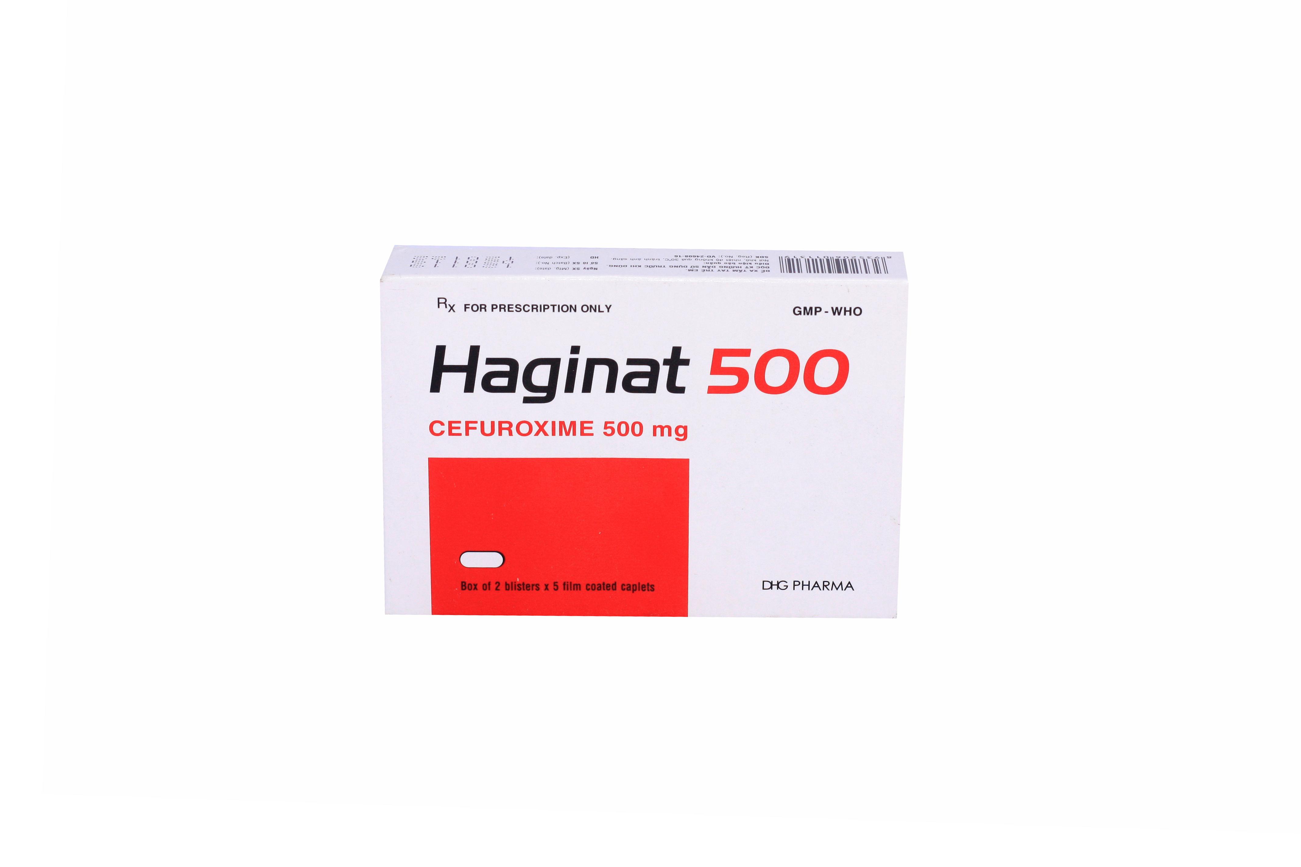 Haginat (Cefuroxim) 500mg DHG Pharma (H/10v)