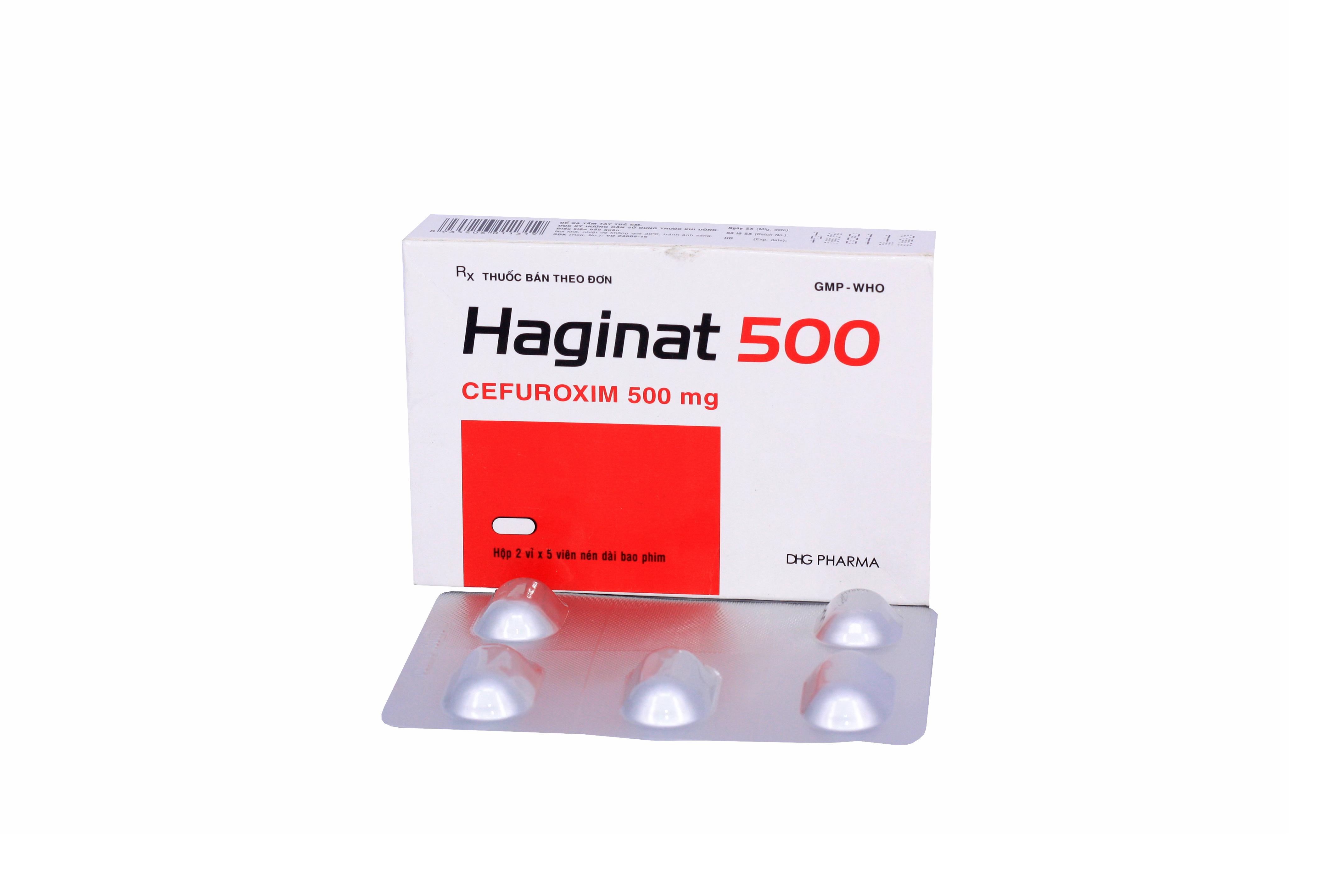 Haginat (Cefuroxim) 500mg DHG Pharma (H/10v)