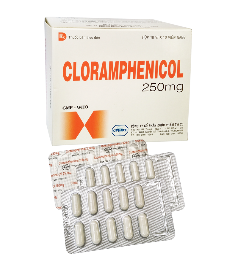 Chloramphenicol 250mg Uphace (H/100v)