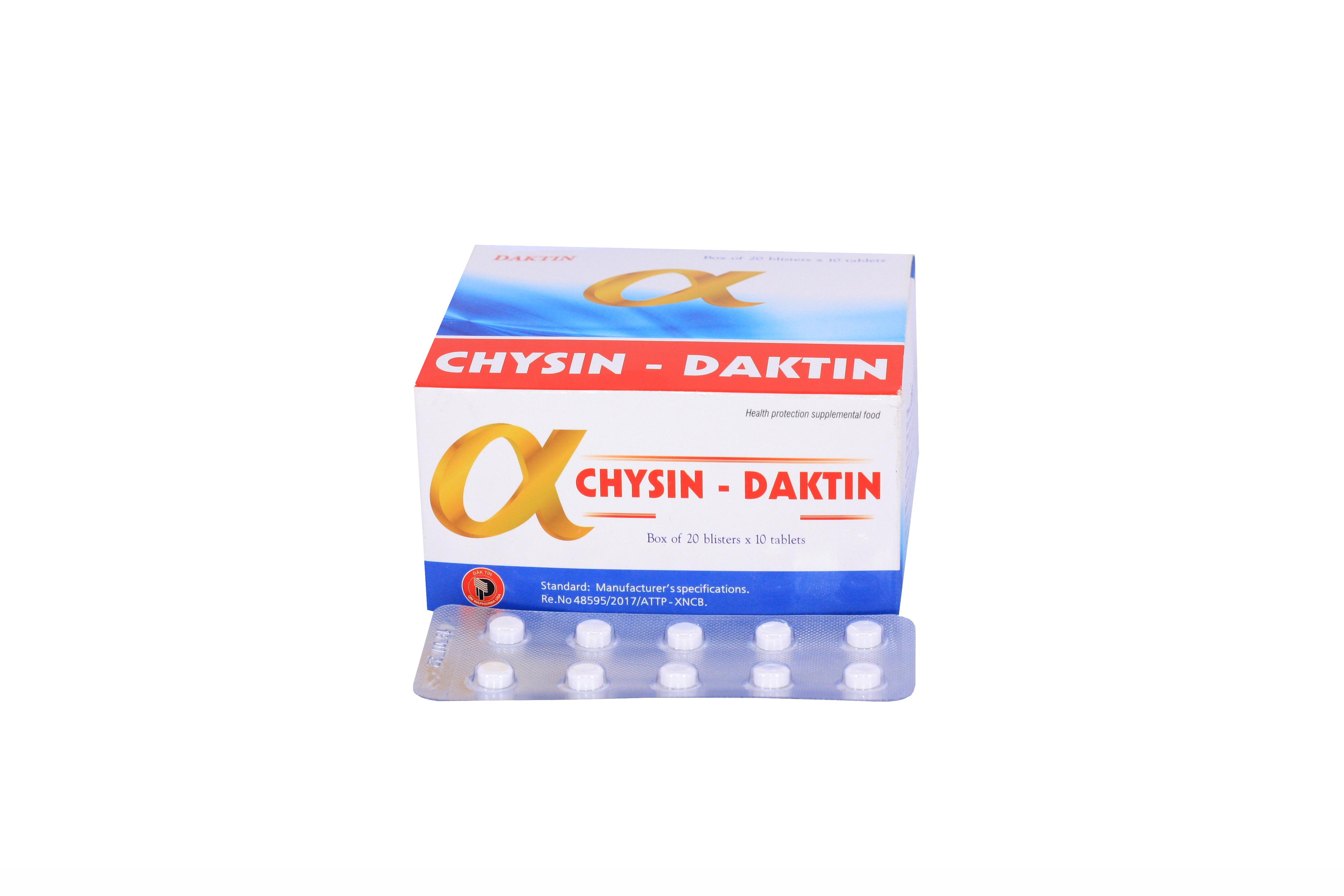 Alpha Chysin-Daktin (Bromelain, Papain) Đắk Tín (H/200v)