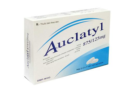 Auclatyl 875/125mg (Amoxicillin, Acid Clavulanic) Tipharco (H/14v)