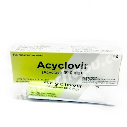 Acyclovir Cream Sinil (Lốc/10t/5gr)