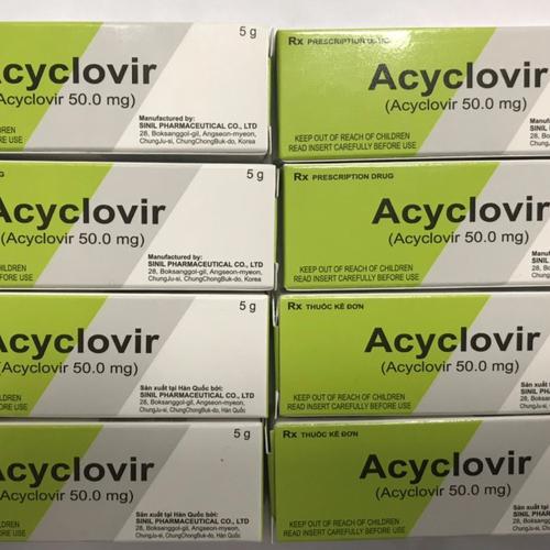 Acyclovir Cream Sinil (Lốc/10t/5gr)