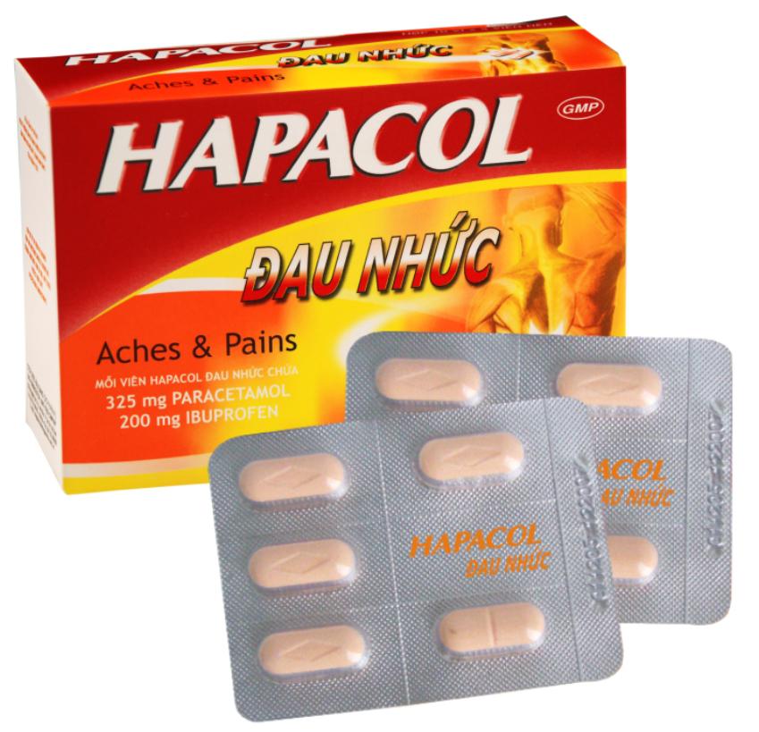 Hapacol Đau Nhức (Paracetamol, Ibuprofen) DHG Pharma (H/50v)