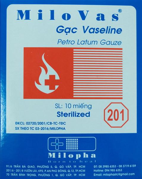 Gạc Vaseline Milovas Milophar (H/10m)