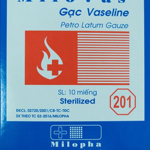 Gạc Vaseline Milovas Milophar (H/10m)