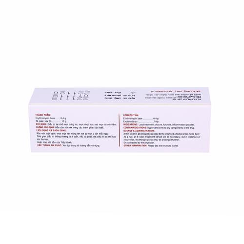 Medskin (Erythromycin) 4% Dược Hậu Giang (Lốc/10tuýp/10gr)