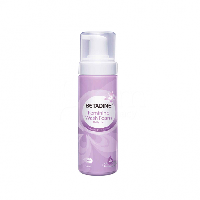 Betadine Phụ Khoa Feminine Wash Foam Mundipharma (C/100ml) (Tím)