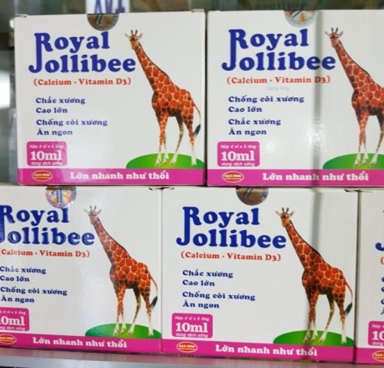 Royal Jolibee Calcium&Vitamin D3 Gia Phú (Hộp/20o/10ml)