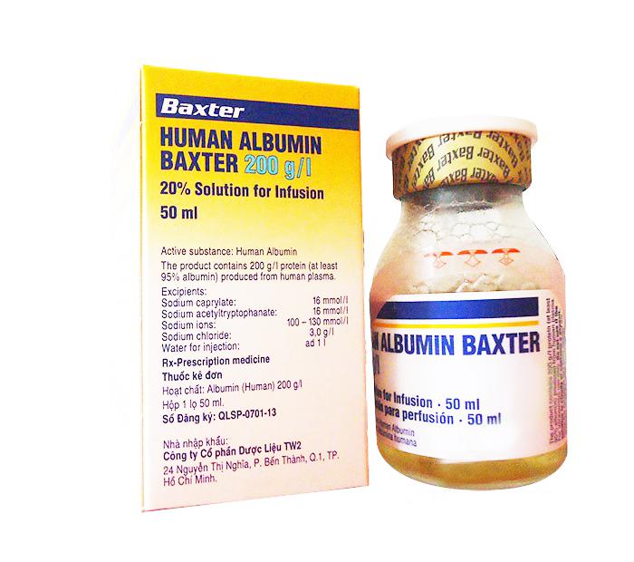 Human Albumin 200g/50ml Baxter (C/50ml)
