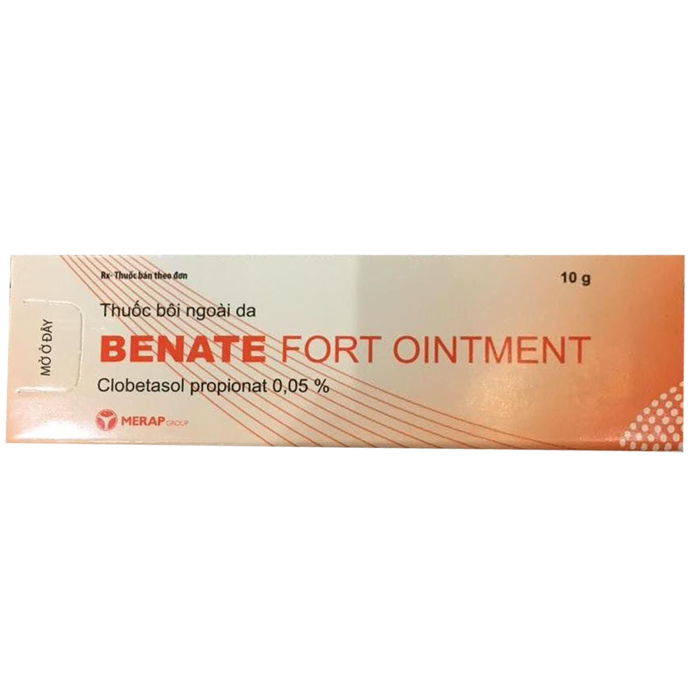 Benate Fort Ointmet (Clobetasol propionat) Merap (Tuýp 10gr)