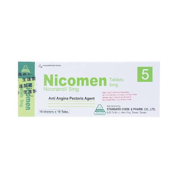 Nicomen 5 (Nicorandil) Standard (H/100v)