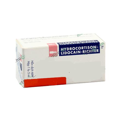 Hydrocortison Lidocain Richter (H/1 lọ/5ml)