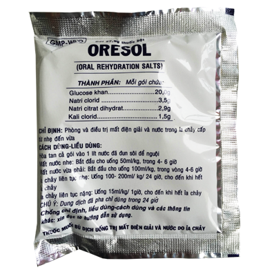 Oresol Trắng PP Pharco (Thùng/100gói)