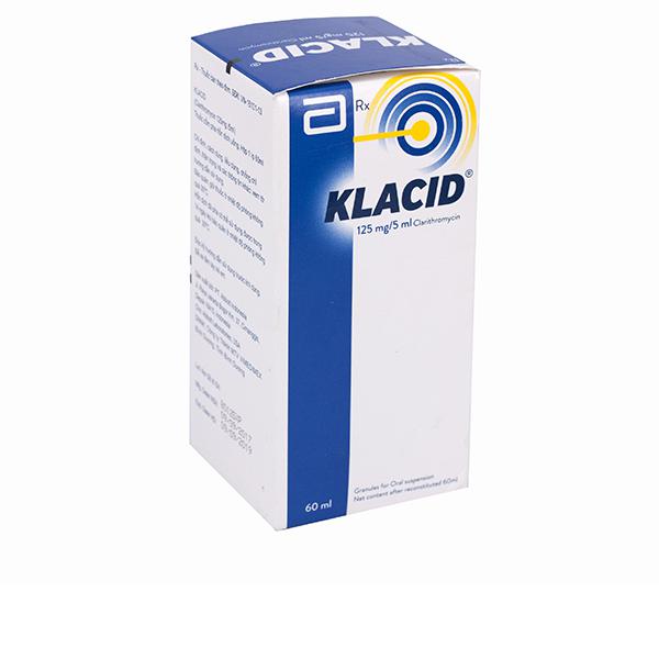 Klacid (Clarithromycin) 125mg/5ml Abbott (C/60ml)