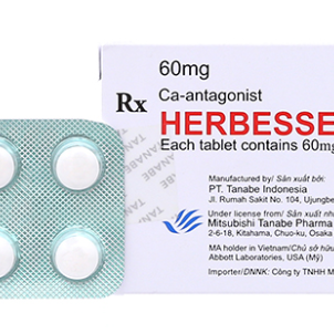 Herbesser 60mg (Diltiazem) Tanabe (H/100v)