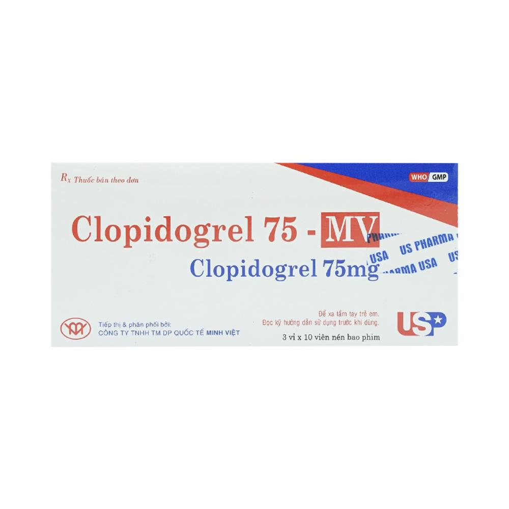 Clopidogrel 75mg - MV US Pharma (H/30v)