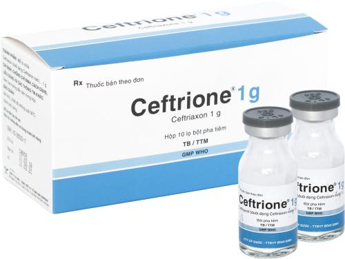 Ceftrione 1g (Ceftriaxon) Bidiphar (H/10c/10ml)