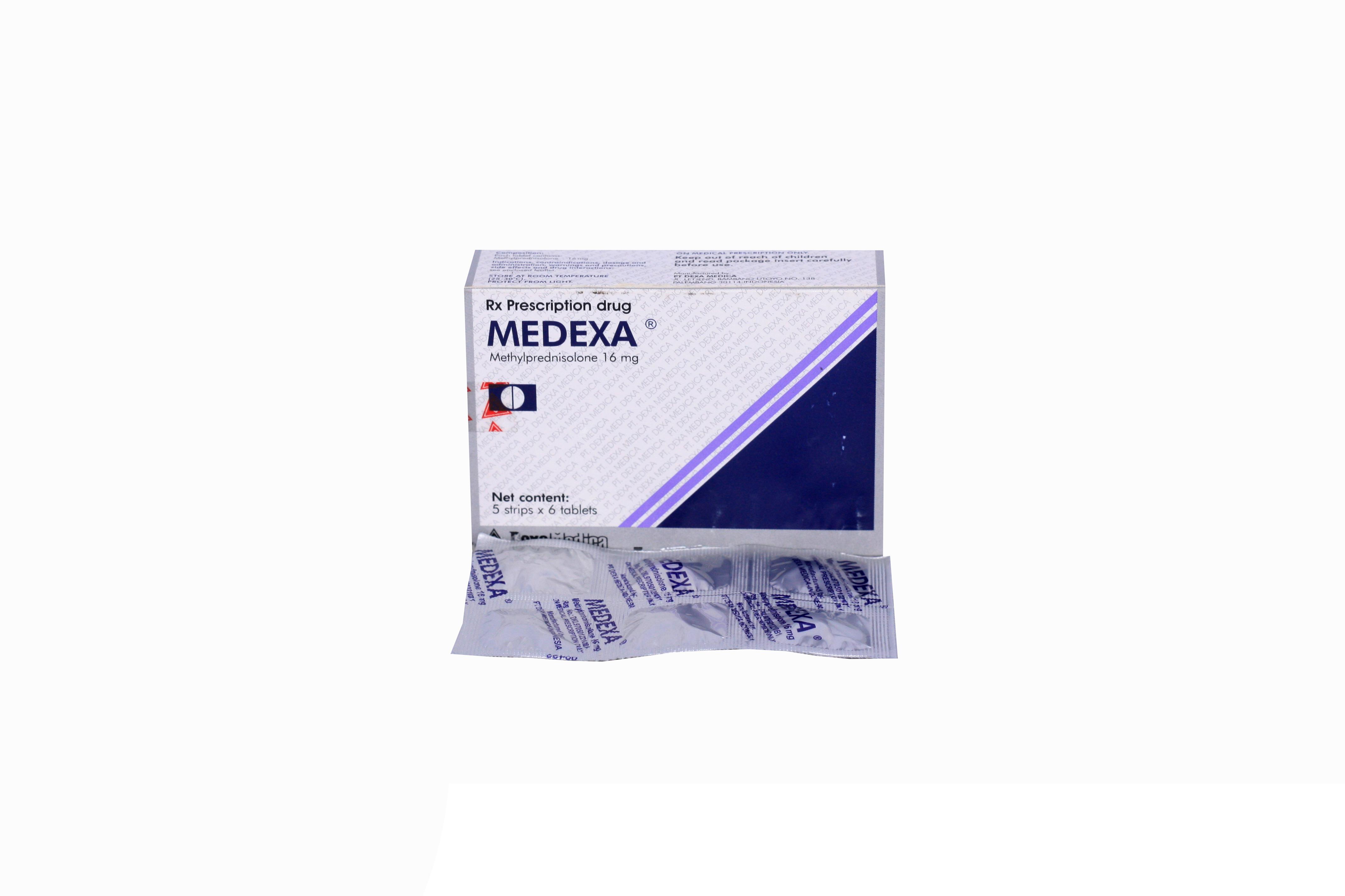 Medexa 16mg (Methylprednisolon) Dexa Medica (H/30v)