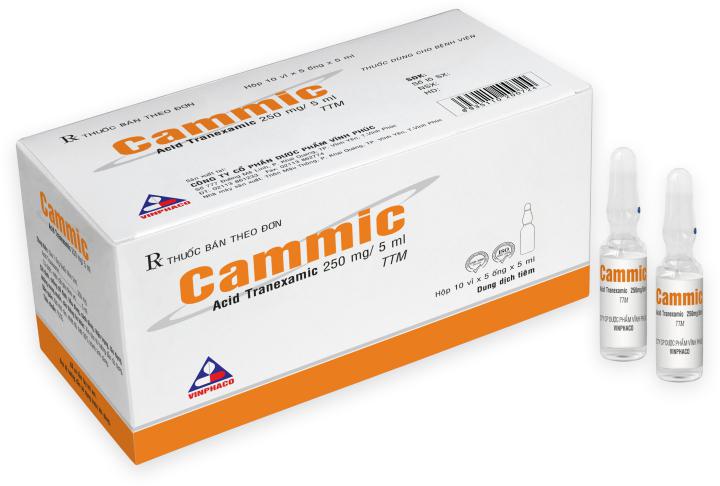 Cammic (Acid Tranexamic) 250mg/5ml Vinphaco (H/50o/5ml)