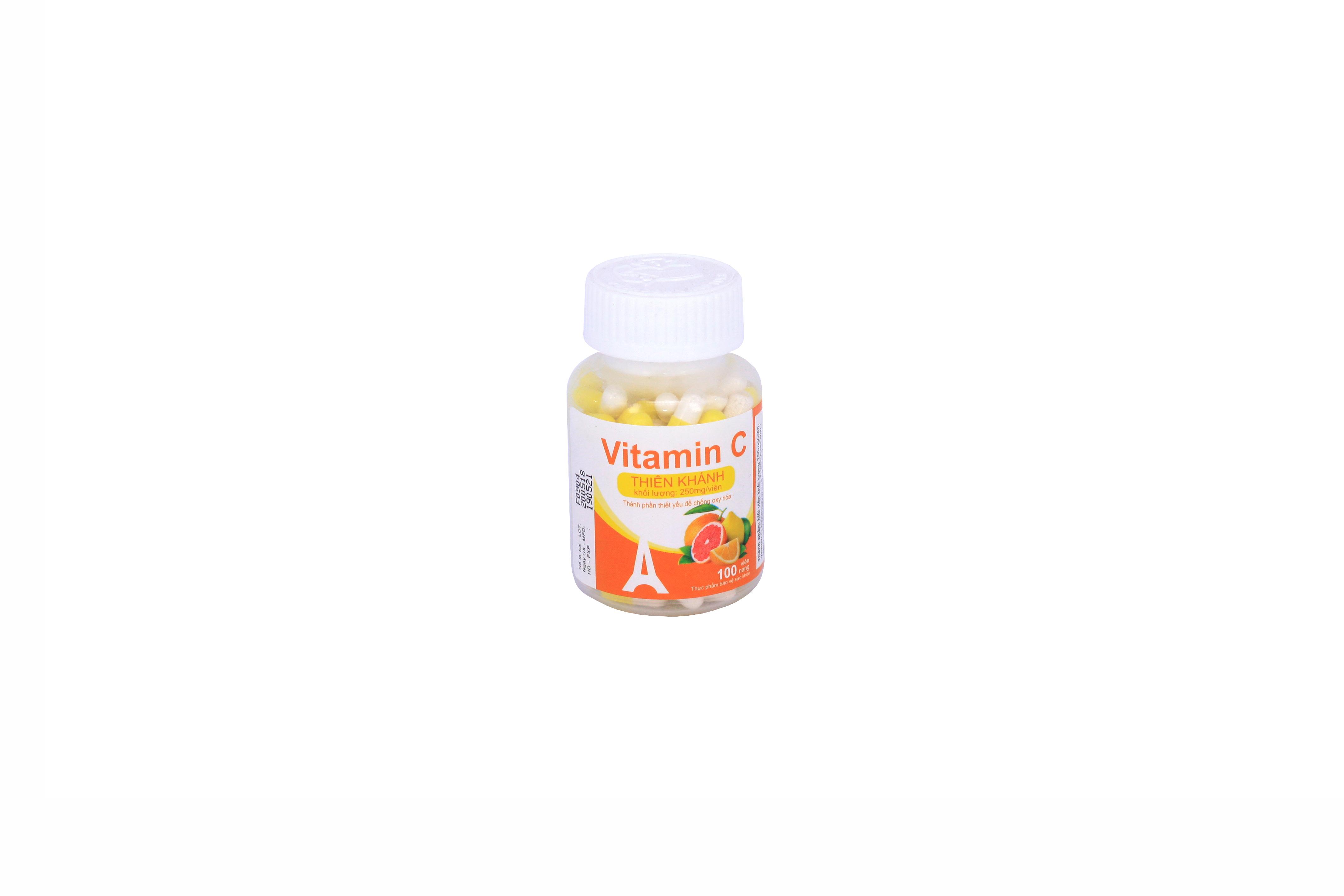 Vitamin C 250mg Capsuales Thiên Khánh (C/100v)
