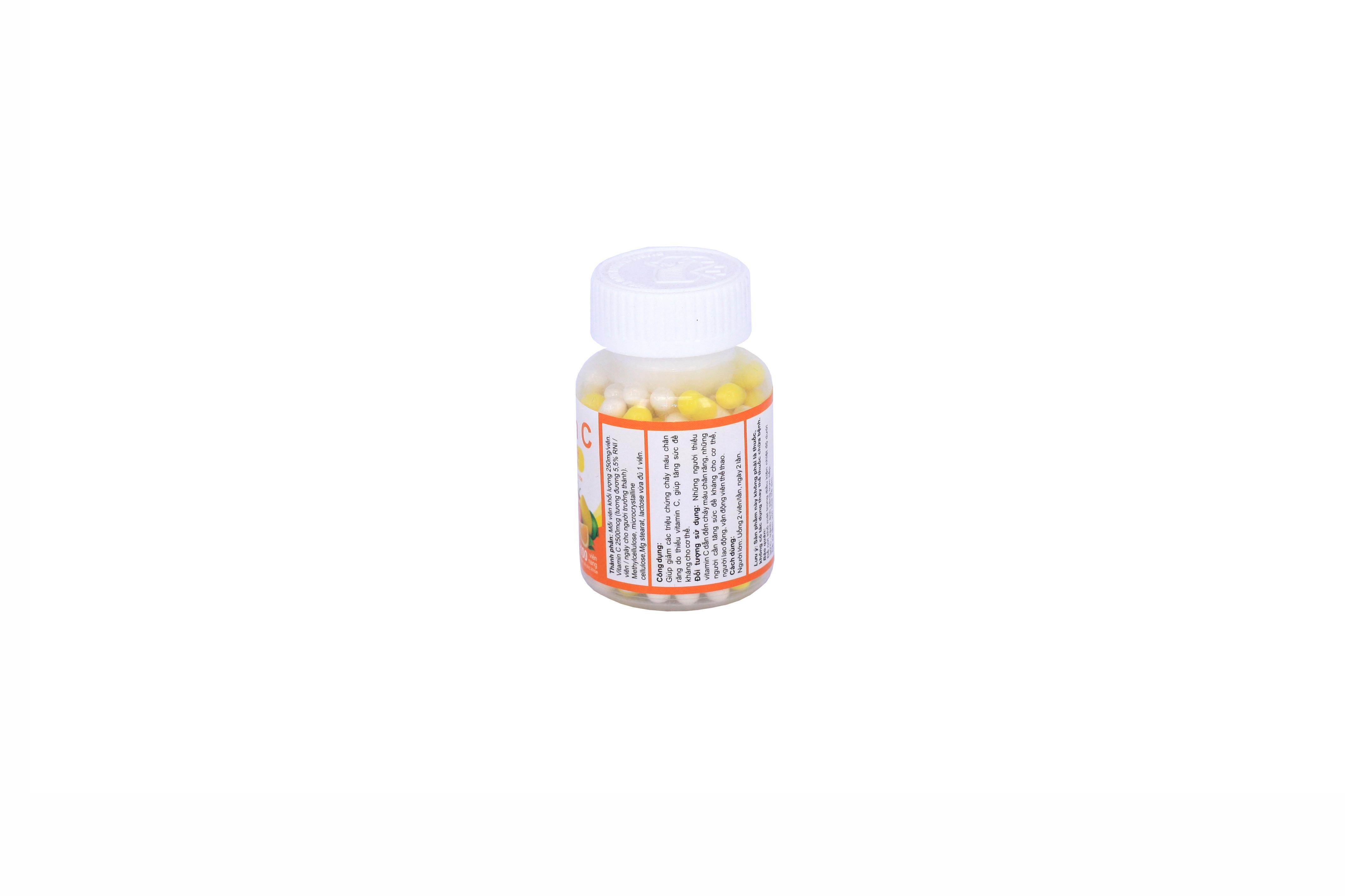 Vitamin C 250mg Capsuales Thiên Khánh (C/100v)