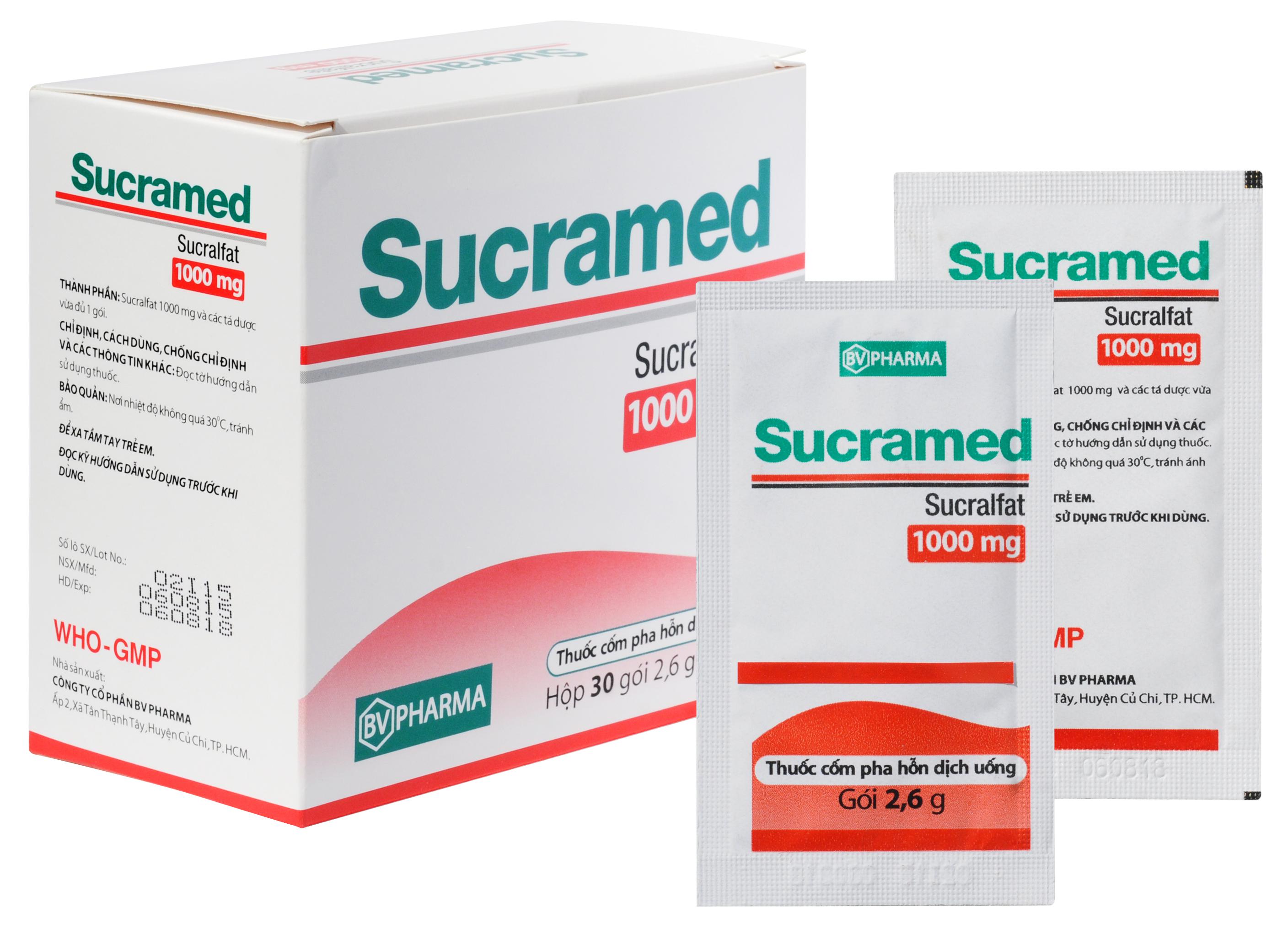 Sucramed 1000 (Sucralfat) ​BV Pharma (H/30g/2.6gr)