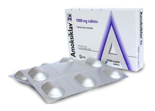 Amoksiklav 2x 1000mg (Amoxicillin, Acid Clavulanic) Lek (H/10v)