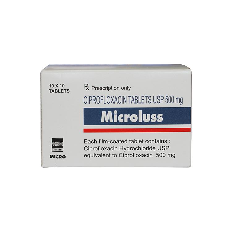 Microluss (Ciprofloxacin) 500mg Micro Labs (H/100v)