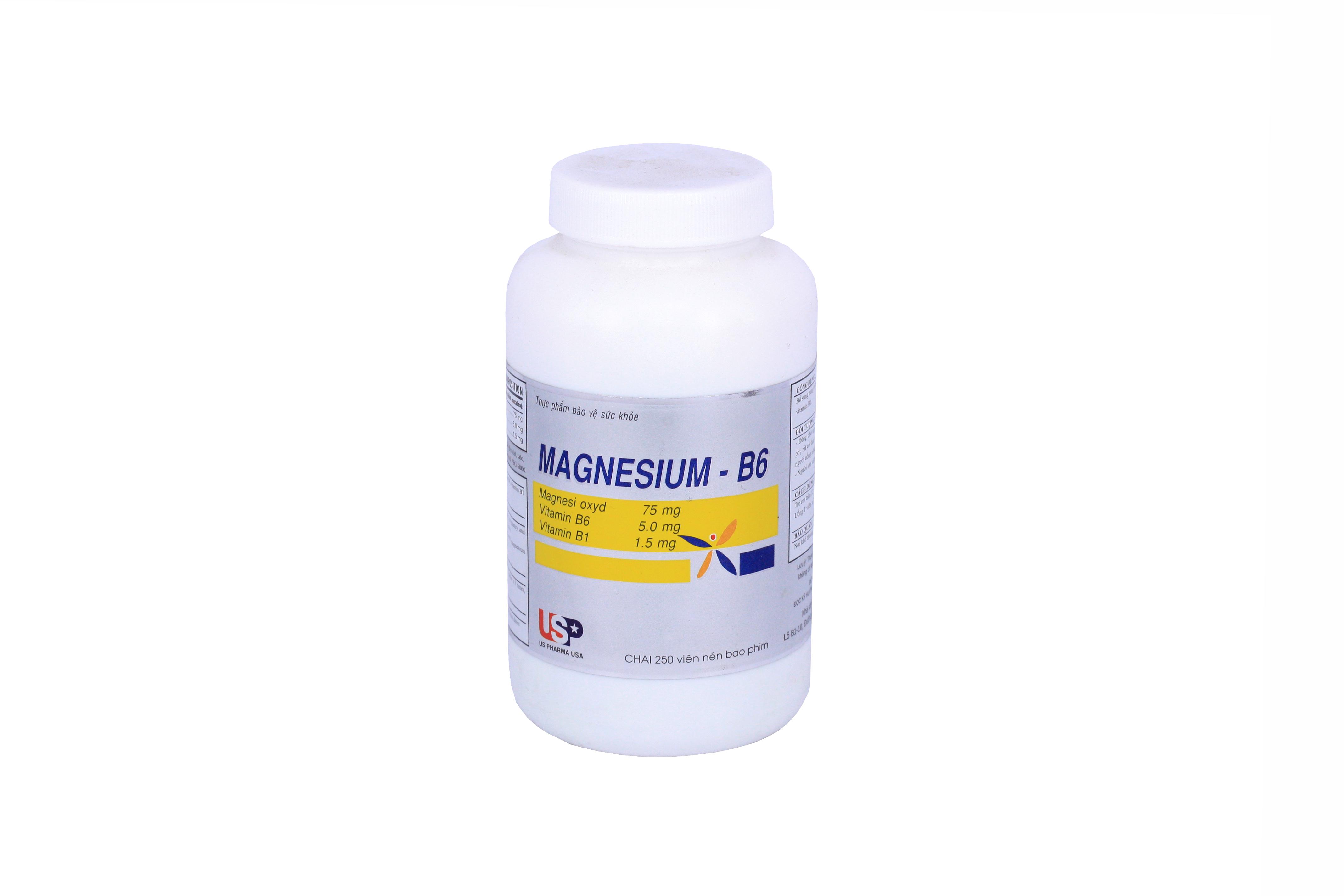 Magnesium - B6 US Pharma (C/250v)