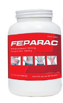 Feparac (Paracetamol, Ibuprofen) US Pharma (C/200v)